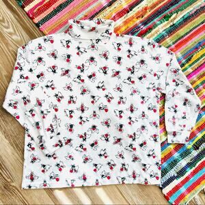 Vintage 1993 Sylvester Looney Tunes Made in USA Turtleneck Shirt Large